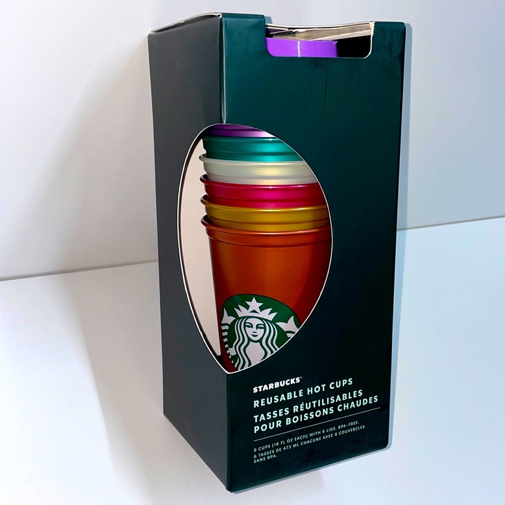 Starbucks Hot Cups With Lid ( Pack of 6 )